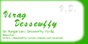 virag dessewffy business card